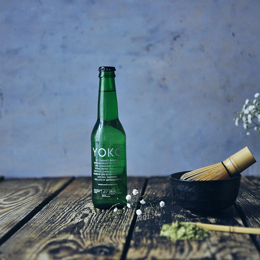 YOKO Matcha BIO – napitek z matcha čajem 330ml (Paket 8 kosov)