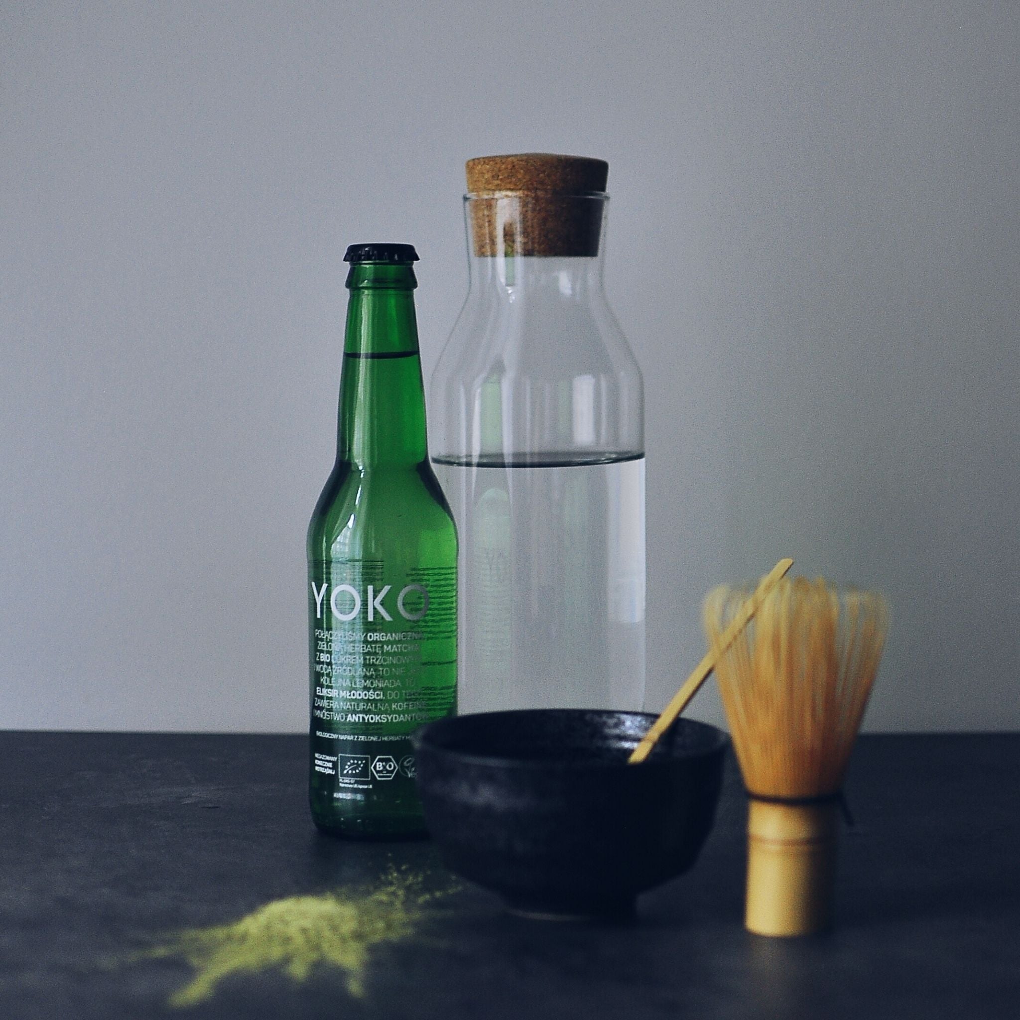 YOKO Matcha BIO – napitek z matcha čajem 330ml (Paket 8 kosov)