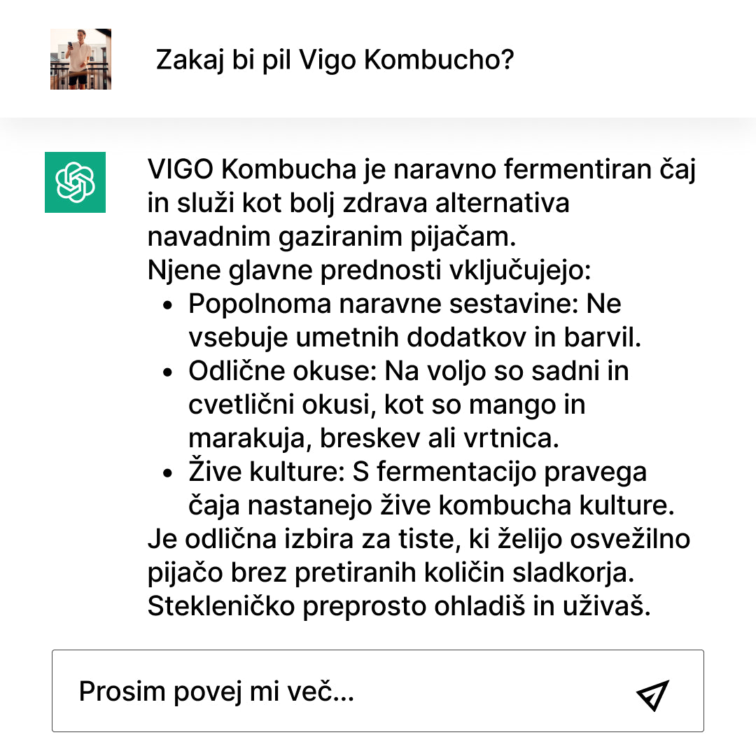 Vigo Kombucha (Paket 8 kosov)