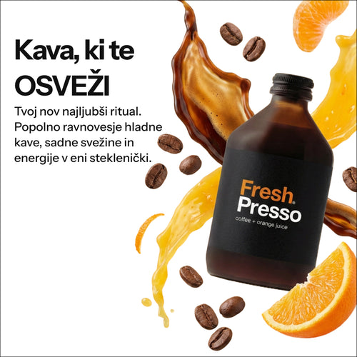 FreshPresso – coffee + orange juice (Paket 8 kosov)