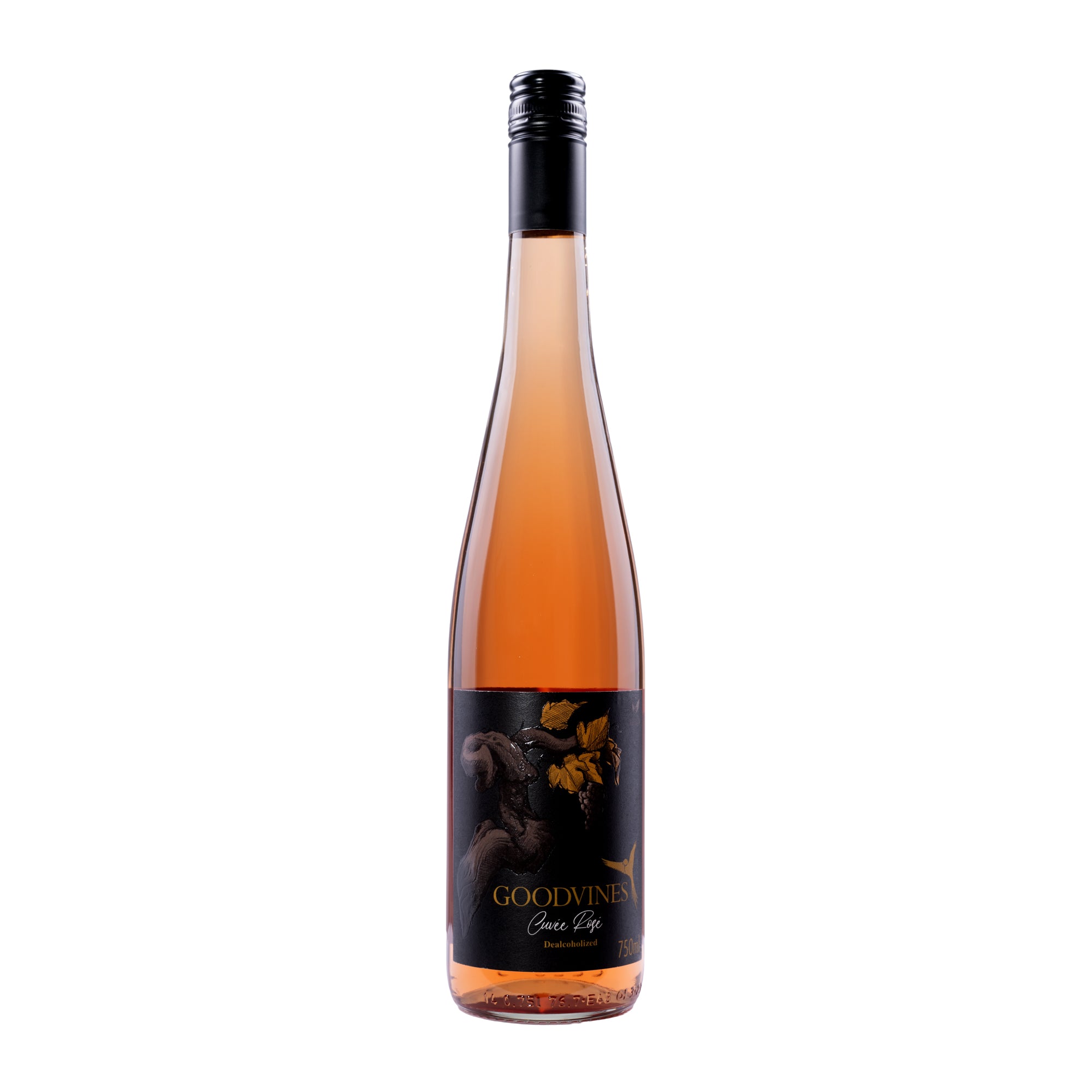 GOODVINES Cuvée Rosé Black Label – brezalkoholno vino 0,75l