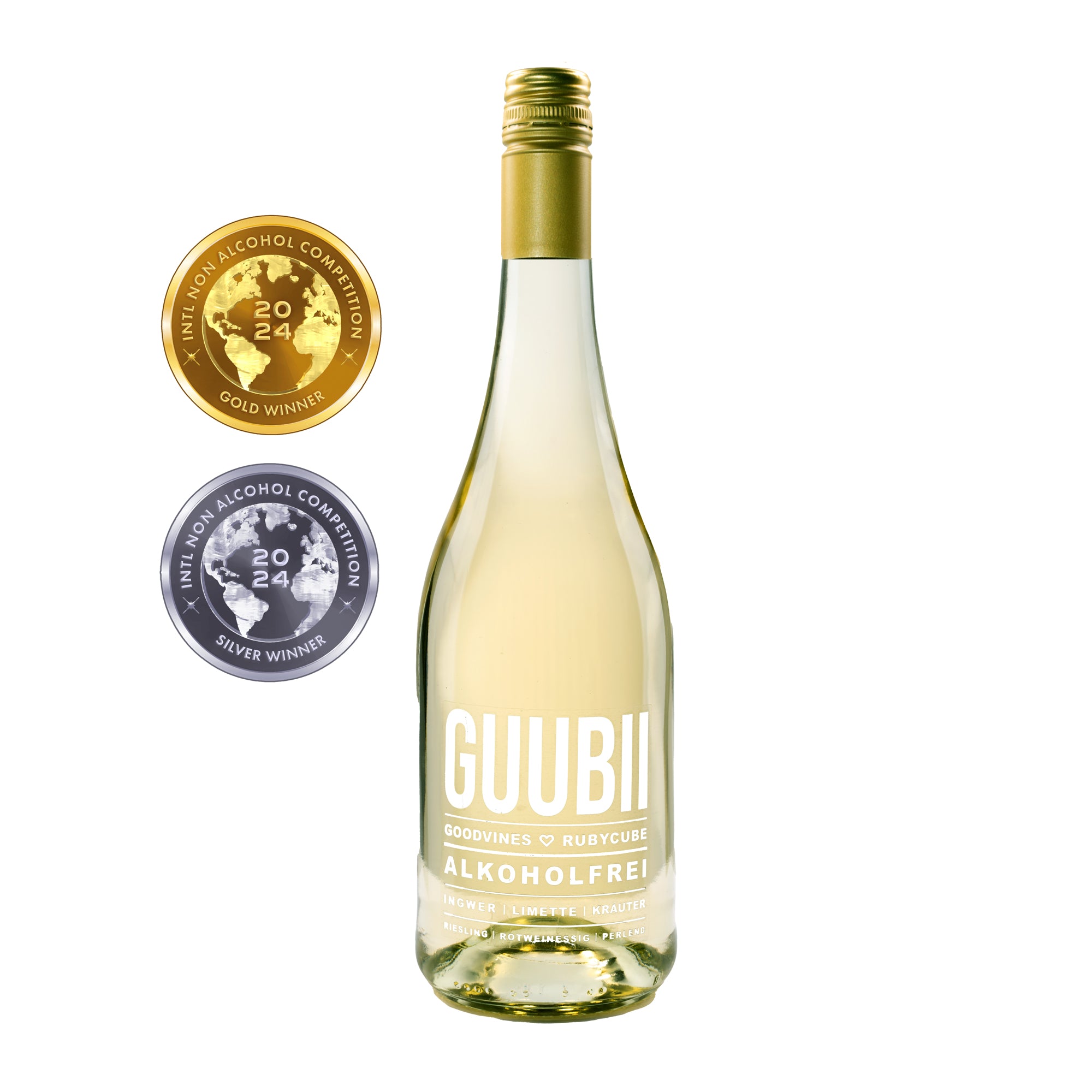 GUUBII brezalkoholni vinski aperitiv – Ingver in limeta 0,75l