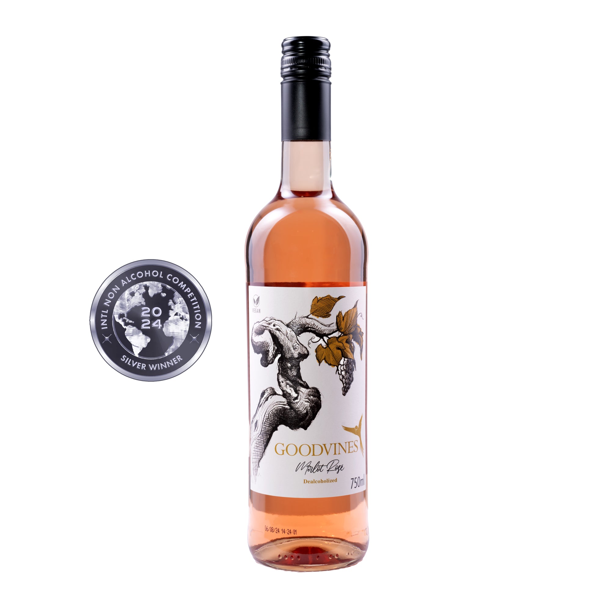 GOODVINES Merlot Rosé – brezalkoholno rosé vino 0,75l